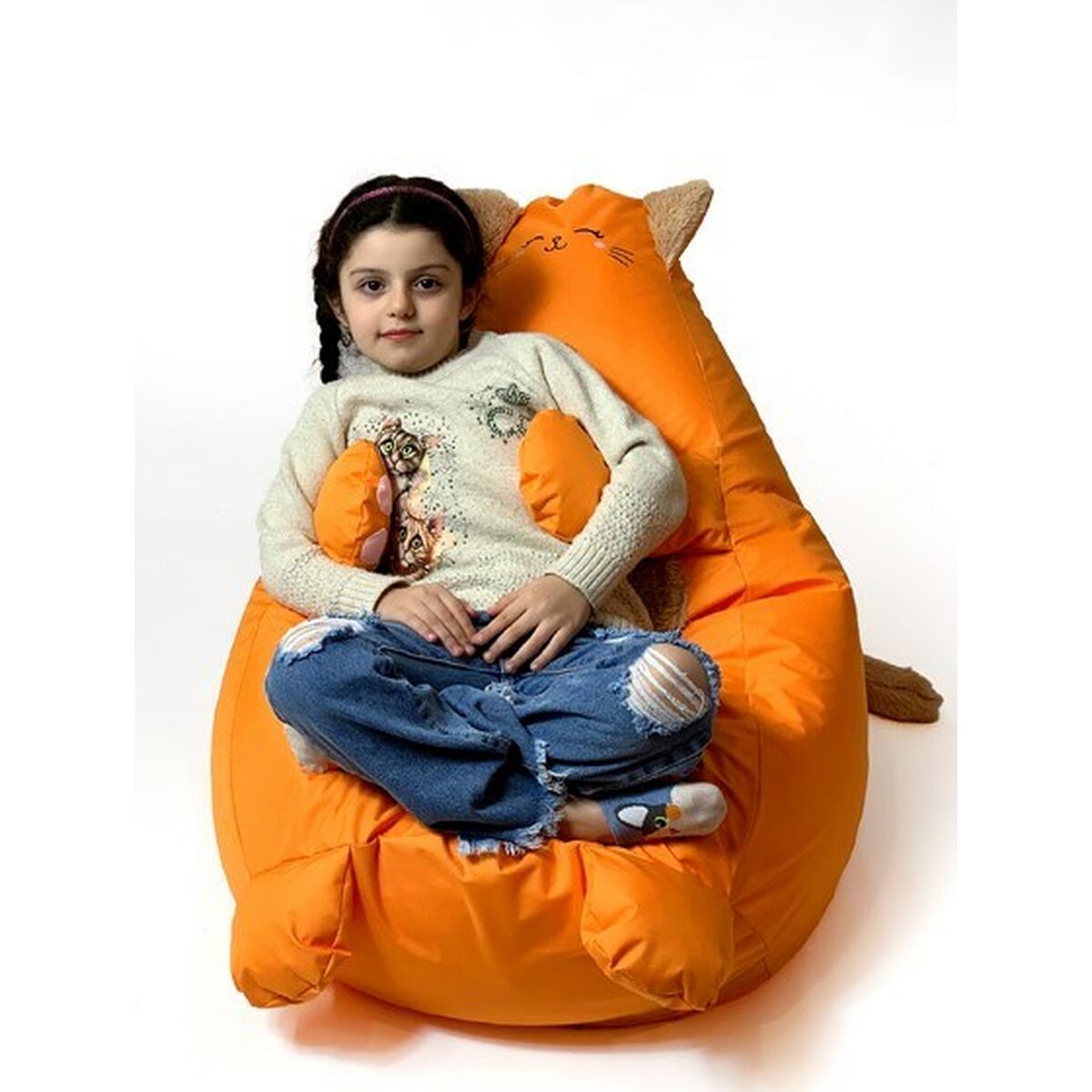Puf GO GIFT Orange Oxford Kat 130 x 90 cm